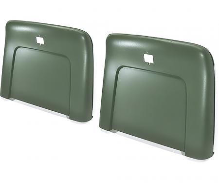 OER 1969-72 Buick, Cadillac, Chevrolet, Oldsmobile, Pontiac, Strato Bench or Bucket, Seat Back Panels, Dark Green ABS N1113