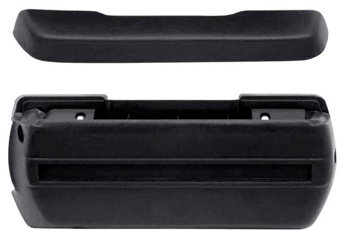 Redline Restomotive® 1968-1972 GM Car Standard Black Front Arm Rest Kit
