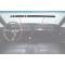 1967 Chevrolet Chevelle, Malibu, El Camino, Dash Bezel Upper Strip, Without Factory AC