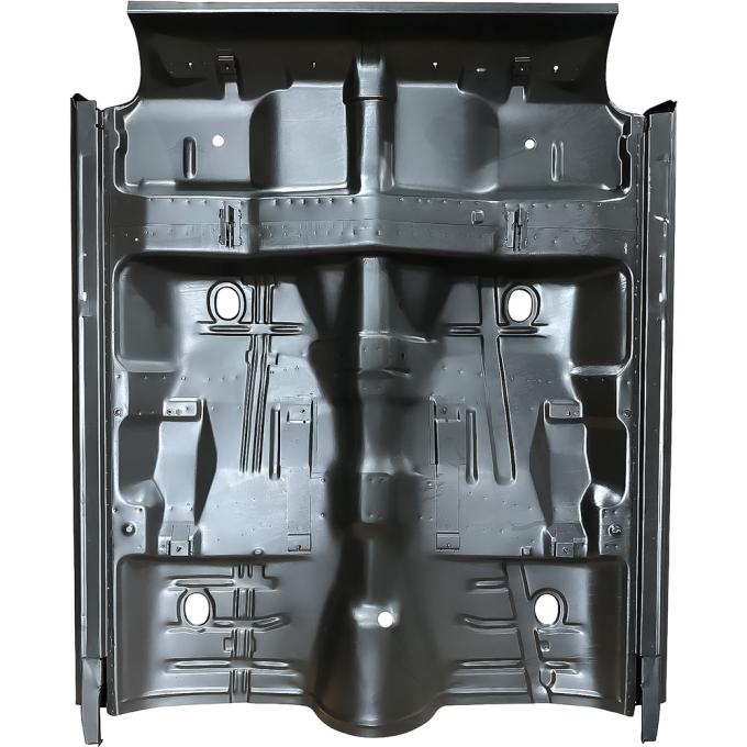 OER 1968-72 Chevelle, Monte Carlo, Skylark, Cutlass, GTO, Full Floor Pan Assembly, With Bucket Seat Support Bracing, With Rear Seat Panel, With Three Cross Rail Support Braces, With Rockers BP6045Z