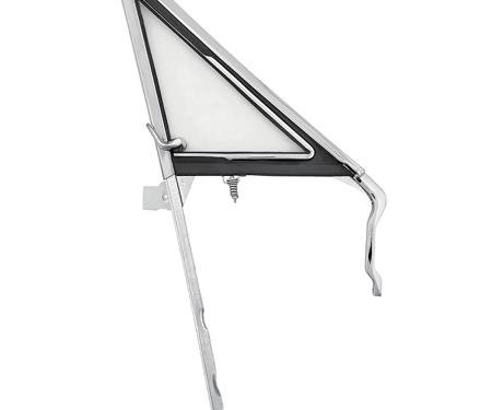 1966?67 Chevelle, Skylark, Cutlass, GTO, Tempest, LeMans, Vent Window Assembly with Clear Glass, 2-Door Hardtop or Convertible, RH, Replaces GM#'s 9706198, 4537088