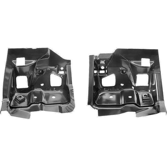 OER 1968-72 Chevelle Convertible, Tempest, Lemans, GTO Coupe or Convertible, Firewall Torque Boxes, Frame Brackets, Double Body Mount Style, LH and RH Sides BP12277Z