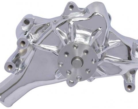 OER 1969-86 Small Block Long Water Pump - Chrome Plated Aluminum 153655C