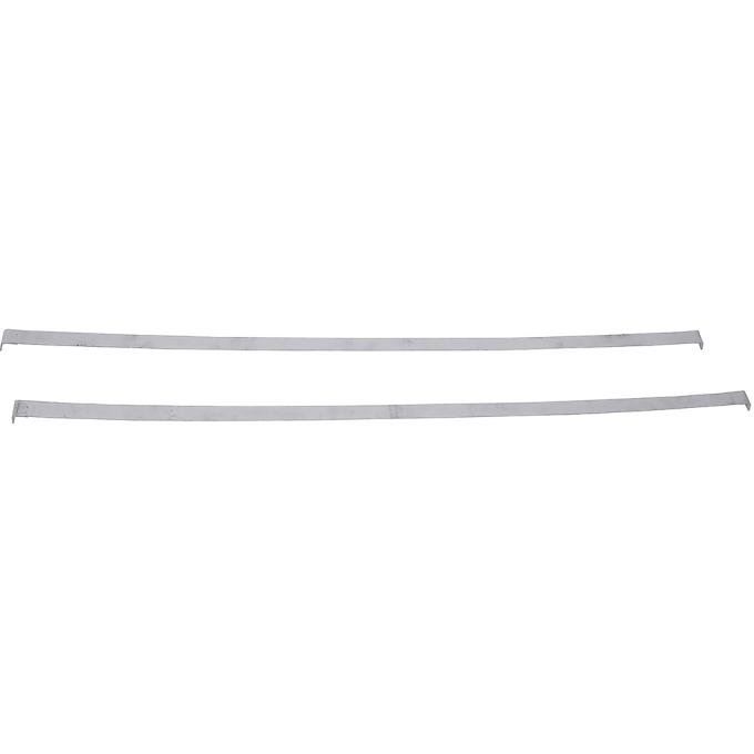 1964-67 Chevelle, Malibu Station Wagon, El Camino, Fuel Tank Strap Set, 45-3/4" Long, Zinc Coated Steel, Pair