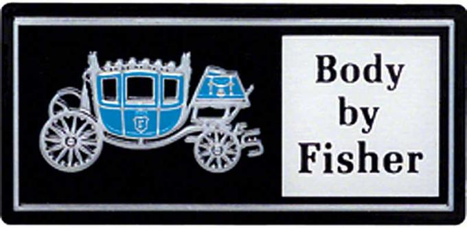 OER 1980-90 GM "Body By Fisher" Door Sill Plate Emblem 20010201