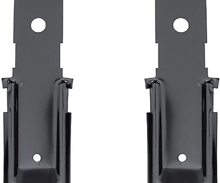 1964-65 Chevelle, El Camino, GTO, Skylark, Cutlass, 442, LeMans, Tempest, Bucket Seat to Floor Pan Inner Mounting Brackets, LH and RH