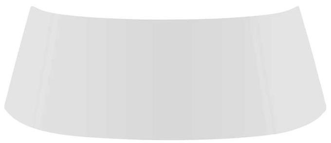 1968-72 Buick, Chevy, Pontiac, Oldsmobile A-Body, Front Windshield Glass, 2-Door Coupe & Hardtop, Clear, Without Built-In Antenna