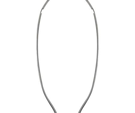 1970-72 Chevelle, Malibu, Door Edge Guards, 2-Door Models, Polished Stainless Steel, LH and RH