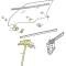 1970-72 Chevrolet Chevelle, Buick GS, GS455, Skylark, Oldsmobile Cutlass, Cutlass Supreme, 442, Door Glass Track, Window Guide and Hardware Kit, 2-Door Hardtop or Convertible, LH, Replaces GM#'s, 8789941, 8768471, 9812756
