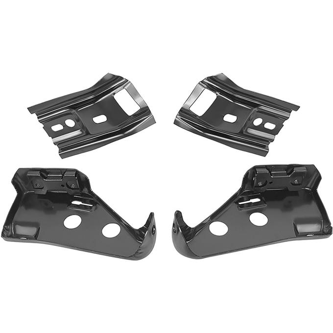 OER 1970 Chevelle, Malibu, Rear Bumper Bracket Set, All Models Except Station Wagon, 4 Piece, Replaces GM#'s 3968525, 3968526, 3968527, 3968528 3968525K