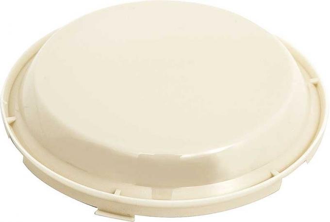 OER 1955-68 Bel Air, 150, 210 Impala, Biscayne, Olds, Dome Lamp Lens, Round, Ivory TF125053