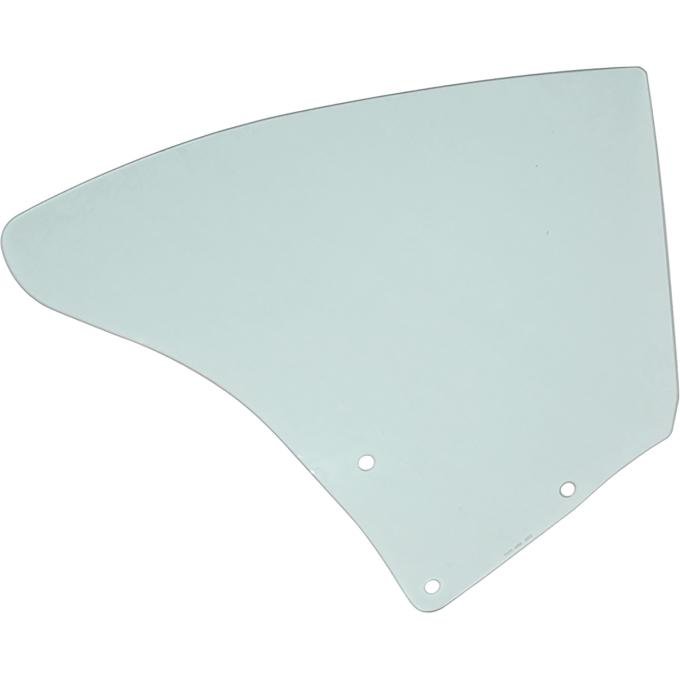 1968-72 Olds F-85, Cutlass, 442, 1968-69 Cutlass Supreme, 2 Door Hardtop, Quarter Window Glass, RH, Light Green Tint