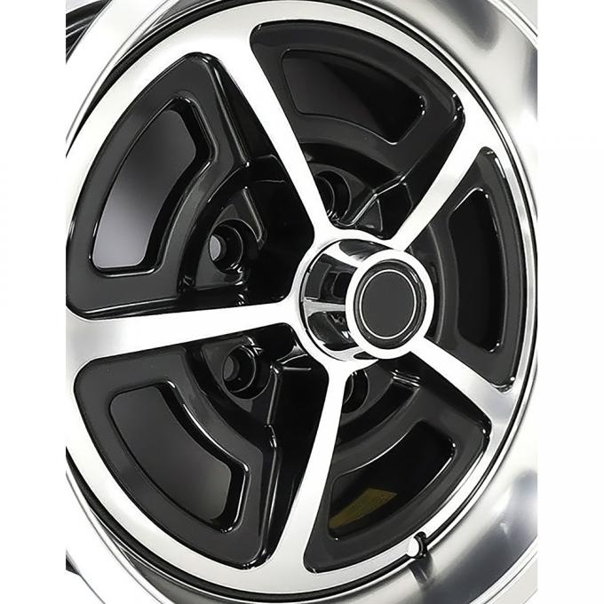 OER 1955-81 GM Cars, Magnum 500 Alloy Wheel, 15" x 7", 5 x 4.75", 4.25" Backspace, Gloss Black WT12735Z