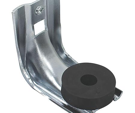 1970-72 Chevelle, El Camino, Monte Carlo, GTO, Grand Prix, Skylark, LeMans, Cutlass, 442, Door Glass Channel Lower Support Bracket with Bumper, 2-Door Models, LH or RH, Each