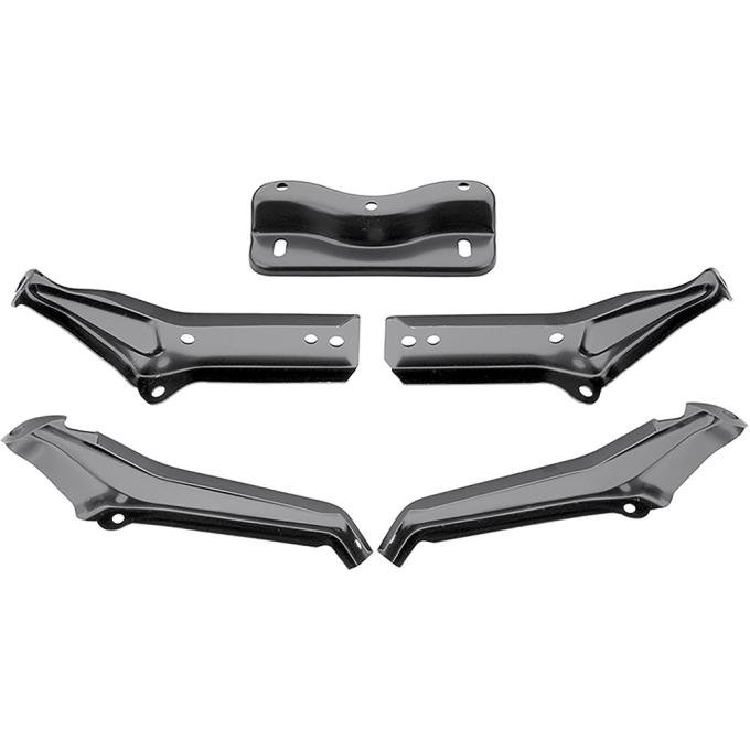 1964-65 Chevrolet Chevelle, Malibu, Rear Bumper Bracket Set, 5 Pieces