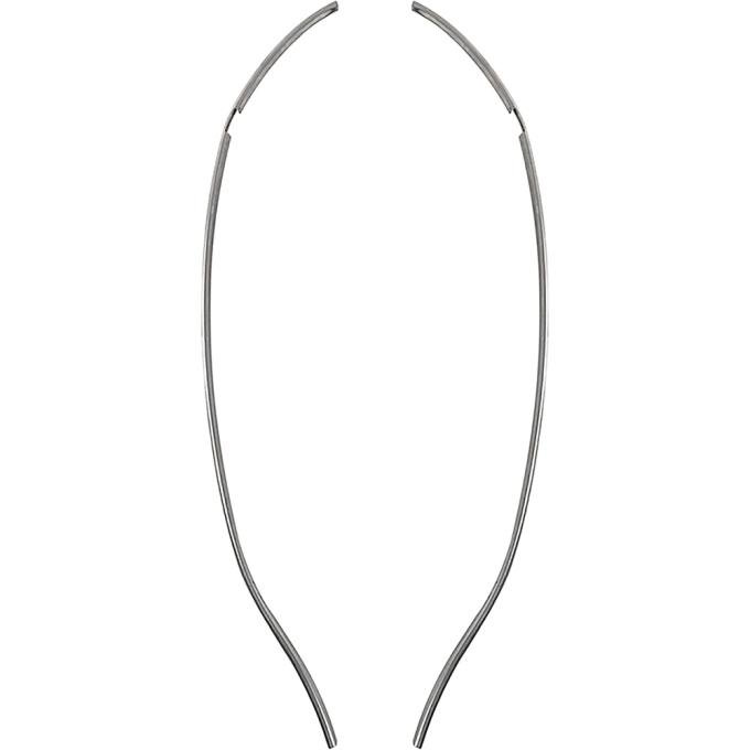1970-72 Chevelle, Malibu, Door Edge Guards, 2-Door Models, Polished Stainless Steel, LH and RH