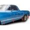 1967 El Camino, Body Side Molding Kit, Bright Finished Aluminum, 8-Piece Kit