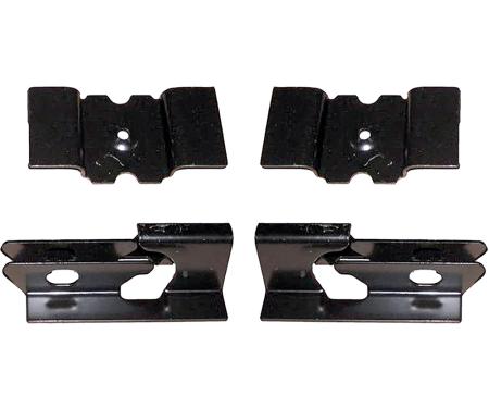 1966-72 Chevelle, GTO, Tempest, LeMans, Skylark, 442, Cutlass, F85, 1970-72 Monte Carlo, Rear Seat Mounting Bracket Set, 4-Piece