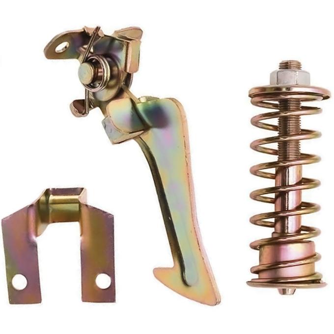 OER 1965-67 Pontiac Tempest, Lemans, GTO, Hood Catch and Pilot Bolt Set, Pilot Bolt, Spring, Safety Catch and Bracket BP1172G