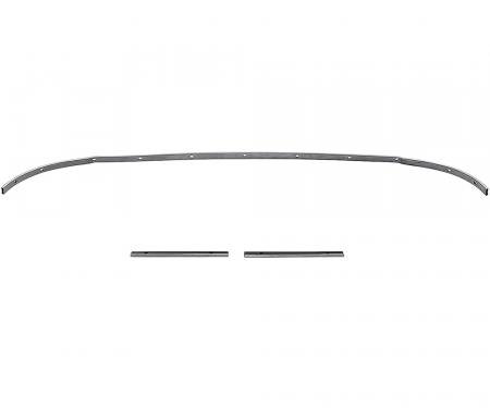 OER 1966-67 Chevelle, GM Mid Size, Convertible Top Rear Tack Strip Bow Set, Tacking Rail, Trimstick, 3-Piece CTS6667A