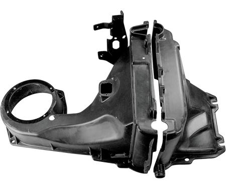 1968-72 Chevelle, El Camino, Skylark, Cutlass, GTO, LeMans, Tempest, Air Conditioning Evaporator Case, Replaces GM#'s 3020119 inlet side with bracket, 3018795 outlet side