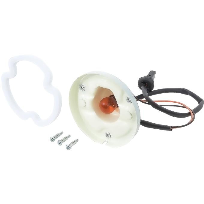 1971-72 Cutlass, F85, Park Lamp Housing Assembly, With Gasket & Hardware, LH or RH, Each