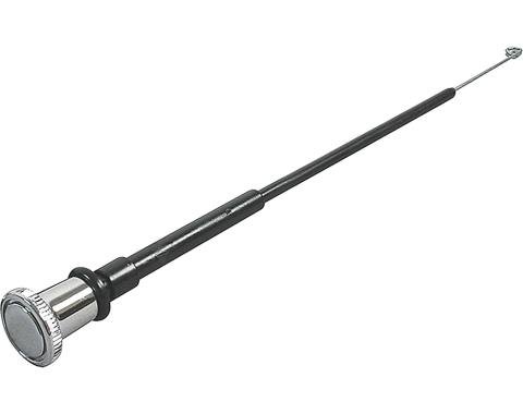 1969-72 Chevelle, El Camino, Skylark, Cutlass, GTO, LeMans, Tempest, Air Vent Cable and Knob Assembly, 11-3/4" with Loop Style End