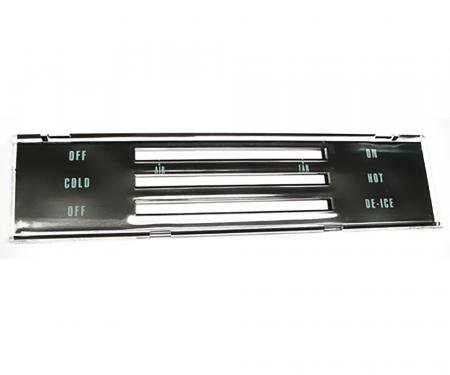 OER 1968 Chevrolet Chevelle, El Camino, Lens, Heater Control Panel, No A/C IN6670Z