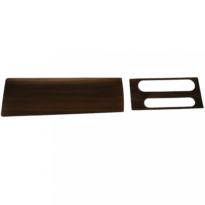 OER 1969-72 Pontiac GTO, LeMans, Tempest, 3-Speed Automatic Transmission, Console Woodgrain Inserts CP9974G