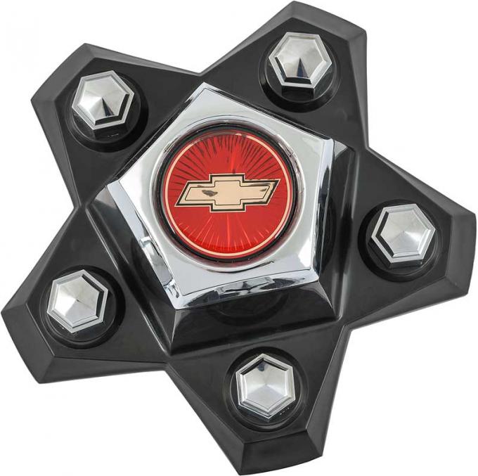 OER 1980-87 Wheel Center Caps With Bow Tie - Set of 4 748672