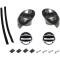 1966-67 Chevrolet Chevelle, Malibu, El Camino, Air Vent Ball and Bezel Set, Black Bezels