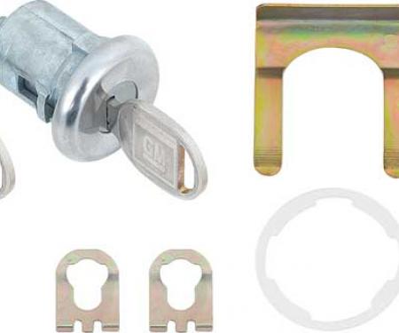 OER 1962-86 GM Car, Truck, Door Lock and Key Set, Pre-Coded, with Later Style Round Key TK109