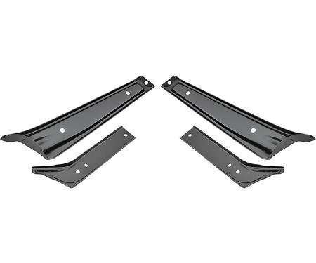 1964 Chevelle, Malibu, El Camino, Front Bumper Bracket Set, 4 Piece Set