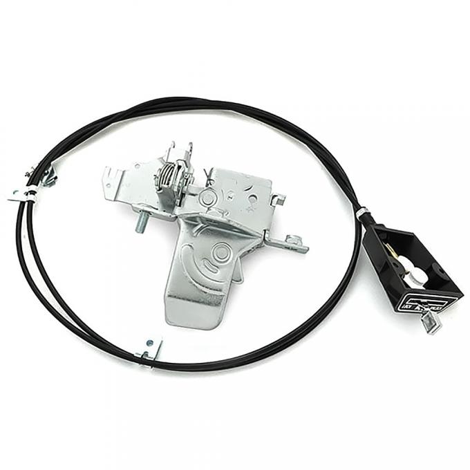 1969-72 Pontiac GTO, 1970-72 Oldsmobile Cutlass, Hood Release Cable & Latch Kit