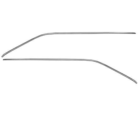 OER 1964-65 Chevelle, Malibu 2-Door Coupe, Roof Drip Rail Molding Set, 6-Pieces XP4748V