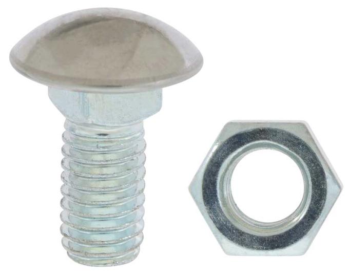 OER Bumper Bolt with Stainless Steel Head, Zinc Plated, 7 /16"-14 x 1" Bolt with Hex Nut 8557