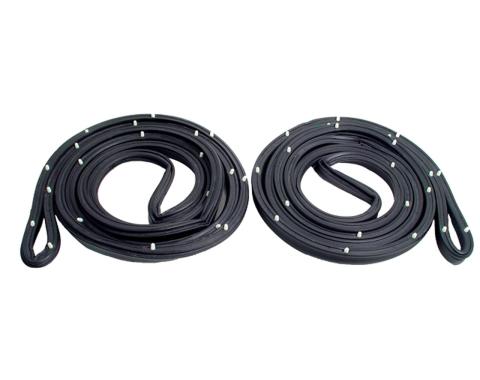 Metro Moulded Parts 1964-1965 Chevrolet Molded Door Seals with Clips. for 2-Door Wagons LM 12-N