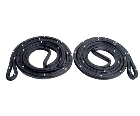 Metro Moulded Parts 1964-1965 Chevrolet Molded Door Seals with Clips. for 2-Door Wagons LM 12-N