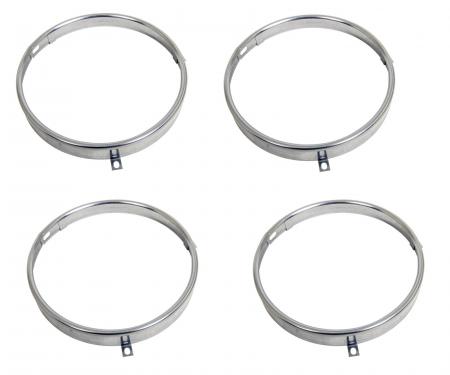 Headlamp Retaining Rings, Set of 4, 1961-1982