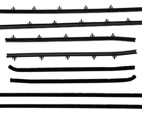Metro Moulded Parts Window Sweeper Kit Fits 68 Pontiac Lemans GTO 2 Door Hardtop 8 Piece Set WC 8100-19