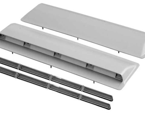 AMD Hood Insert & Housings, 4 Piece Set, 66 Chevelle El Camino (Super Sport) P-C991202