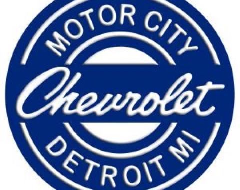 Tin Sign, Chevrolet Motor City Detroit